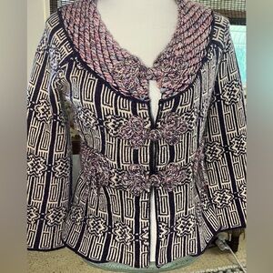 EUC Anthropologie Sleeping on Snow small cardigan